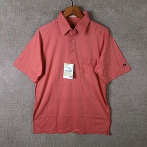 Vintage Ben Hogan Shirt Mens Large Coral Polo Golf‎ Casual Short Sleeve NEW